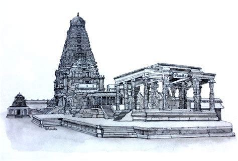 Brihadisvara Temple At Thanjavur Temple Thanjai Periya Kovil