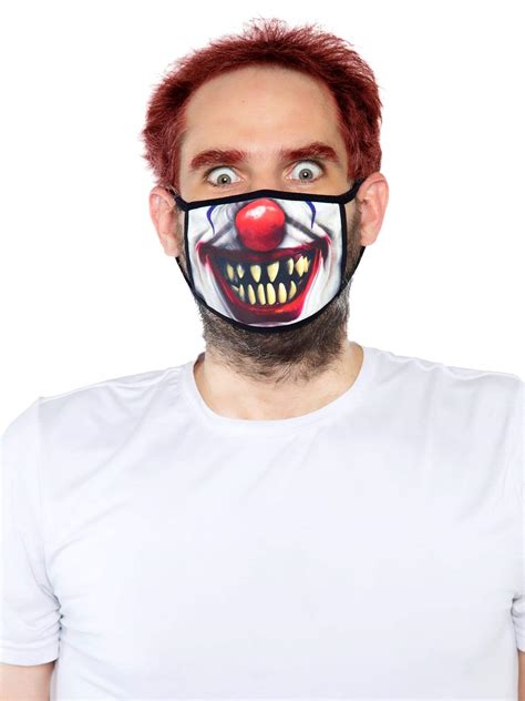 Creepy Clown Face Mask Envy Body Shop