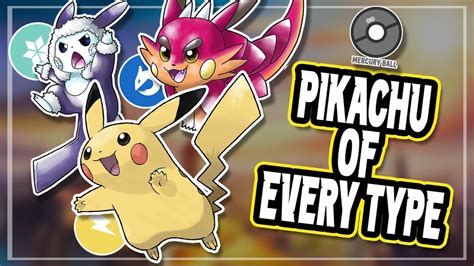 Ultimate Pikachu Variants Pikachu Of Every Type Youtube