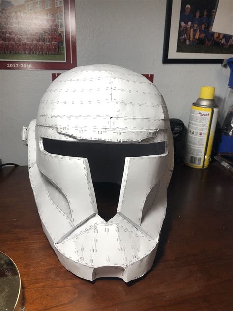 My First Pepakura Projectstar Wars Republic Commando Helmet Halo