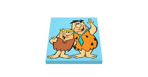 Barney Rubble And Fred Flintstone Canvas Print Zazzle