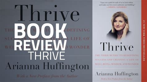 Thrive By Arianna Huffington [book Review] Youtube