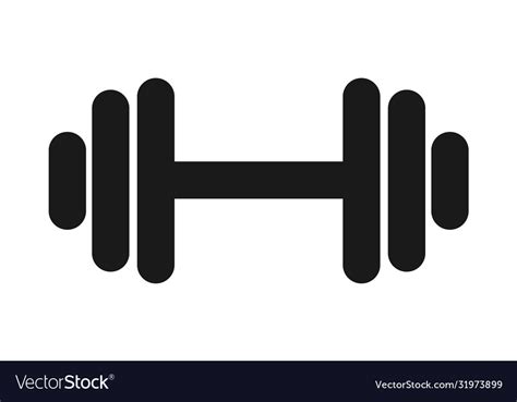 Fitness Weight Icon Lifting Symbol Gym Royalty Free Vector