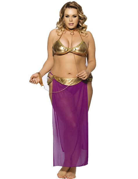Plus Size Lingerie 5x Genie Belly Dancer Halloween Costume Sexy Dress
