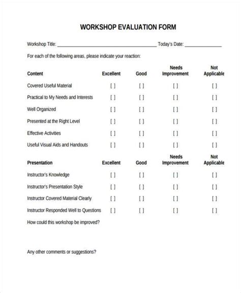 Free 56 Evaluation Forms In Pdf Ms Word Excel