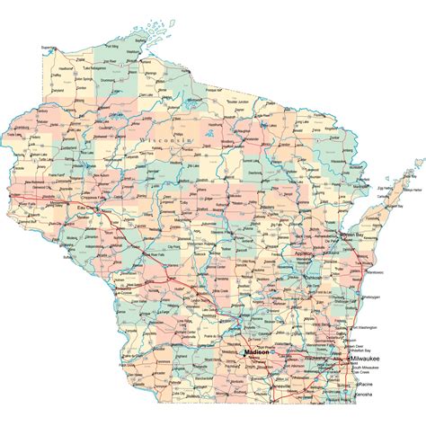 Wisconsin Zip Code Map Pdf Map Of World