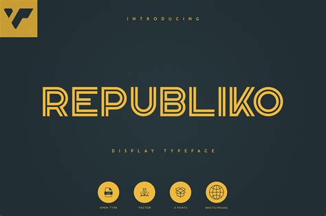 Republiko Display Typeface Fonts Creative Market