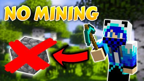 Can You Beat Minecraft Without Mining Anything Youtube