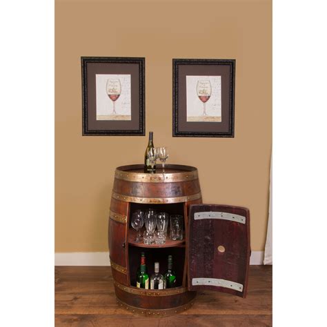 Double barrel kitchen & bar. Wine Barrel Bar with Bar Cabinet | Wayfair