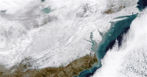 A Satellite Image From Nasa Shows The Extent Of The Huge Winter Storm