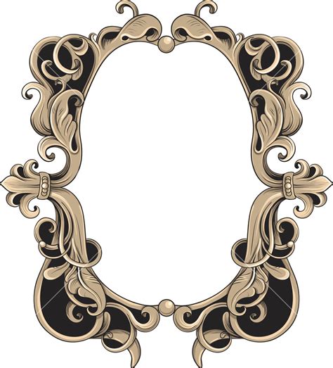 Picture Frame Vector 18 Baroque Frame Vector Border Images Vector