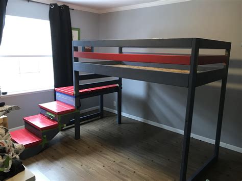 Made of superior metal frame, the loft bed is sturdy and durable for long term use. Modified loft bed | Ana White