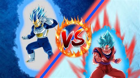 Super Saiyan Blue Evolution Vegeta Vs Super Saiyan Blue Kaioken Goku