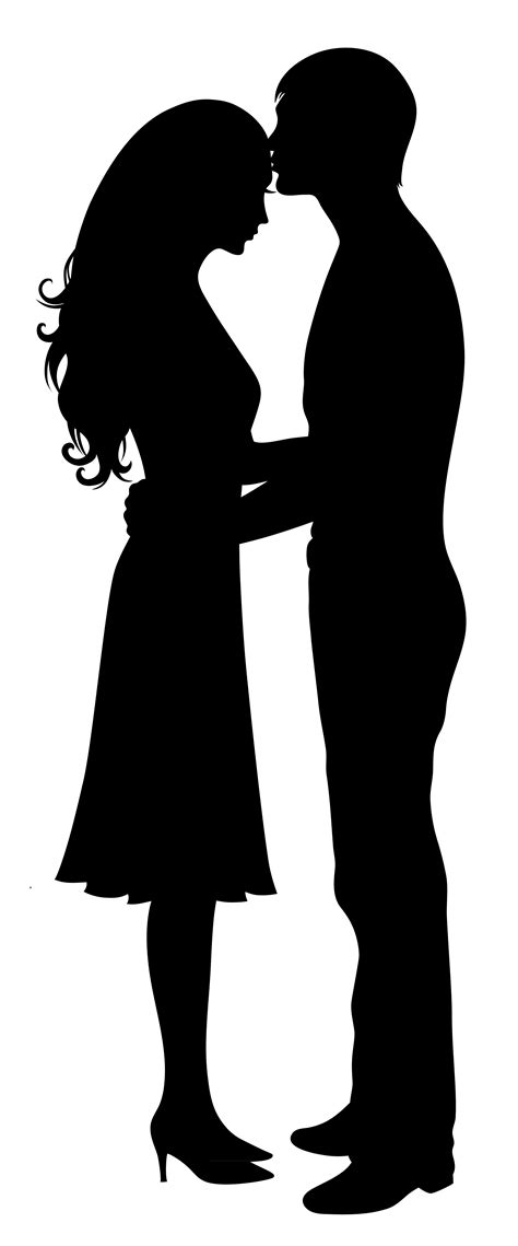 Silhouette Couple Couple Silhouette Figures Png Download 22125319