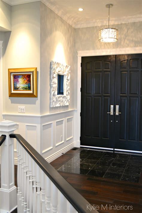 How To Choose Paint Sheen Finish Foyer Front Door Painted Black