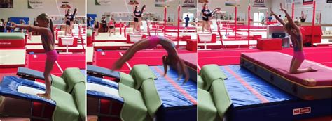 Awesome Back Handspring Progression Recreational Gymnastics Pros