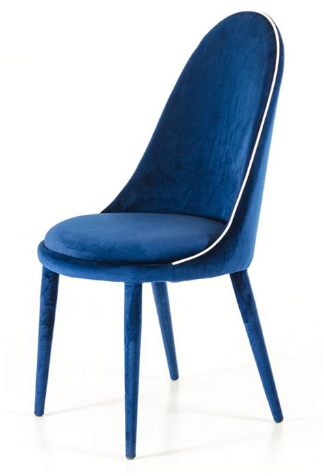 Zephyr Blue Velvet Dining Chairs Blue Modern Dining Chairs