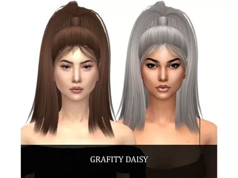 Daisy Hair The Sims 4 Download Simsdom Ru Sims Hair Sims 4