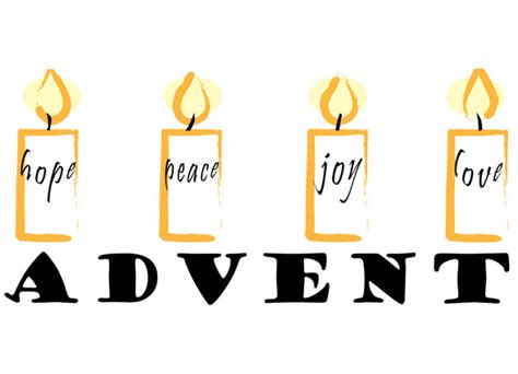 Advent Hope Peace Love Joy Clip Art Library