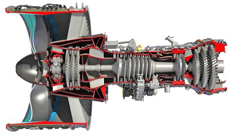 Full And Cutaway Turbofan Engine 3d Model By 3d Horse