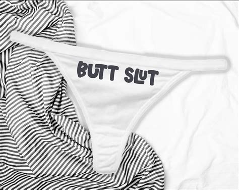 Butt Slut Panties Anal Panties Butt Slut Thong Naughty Etsy