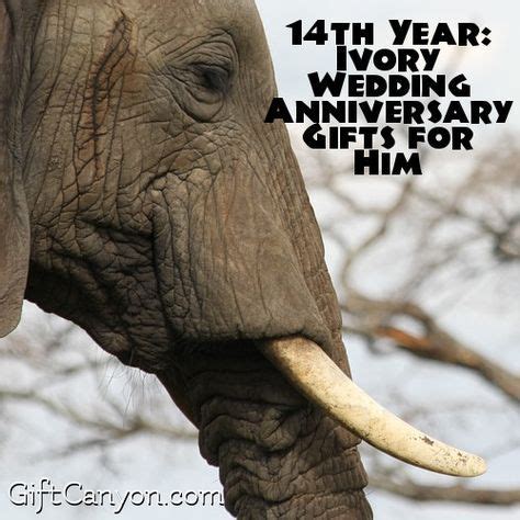 One year later would be the first anniversary of that event. 14th Year: Ivory Wedding Anniversary Gifts for Him - Gift ...