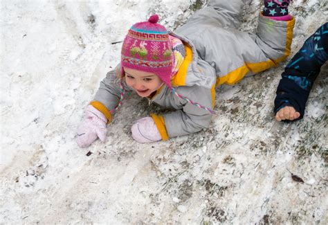 Children Playing On The Snow Copyright Free Photo By M Vorel