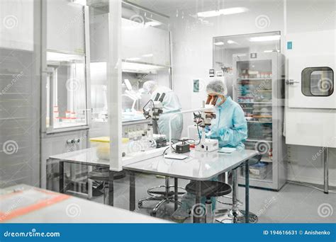 Laboratory For The Production Of Biomaterials People Do Research Stock