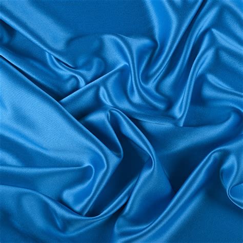 Bright Blue Silk Crepe Back Satin Fabric By The Yard Ebay