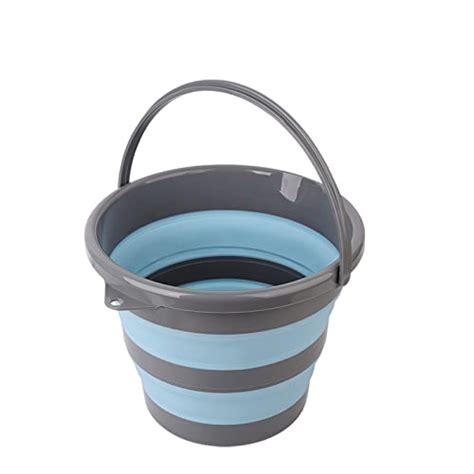 Collapsible Plastic Bucket With Gallon L Foldable Round Tub For House Cleaning Space
