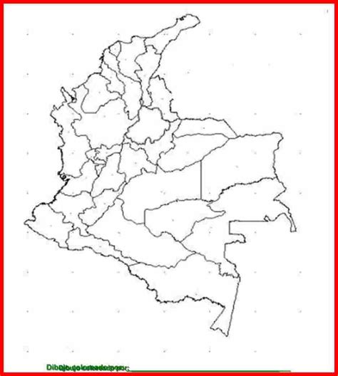 Dibujo De Mapa De Colombia Para Colorear E Imprimir