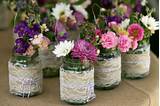 Pictures of Jam Jar Flower Centerpieces
