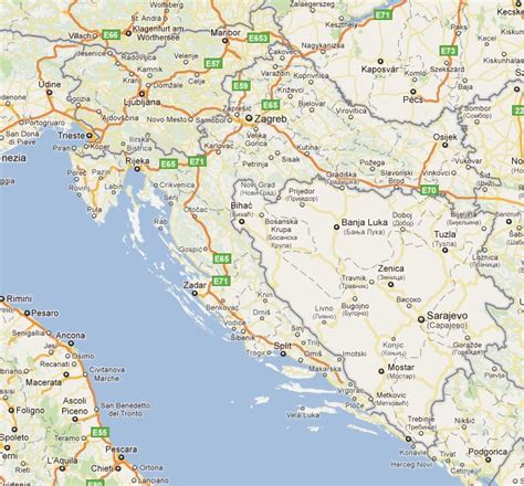 Hrvatska Obala Karta Karta