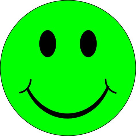 Green Happy Face Clipart Clip Art Library