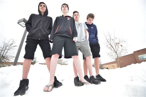 Shorts In The Snow Photo