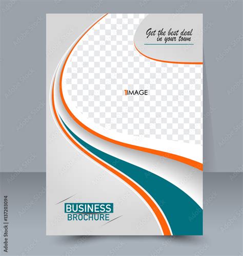 Abstract Flyer Design Background Brochure Template For Magazine Cover