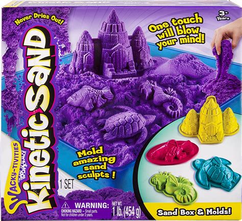 Purple Kinetic Sand Box Set Magic Play Sand Spinmaster Amazonde