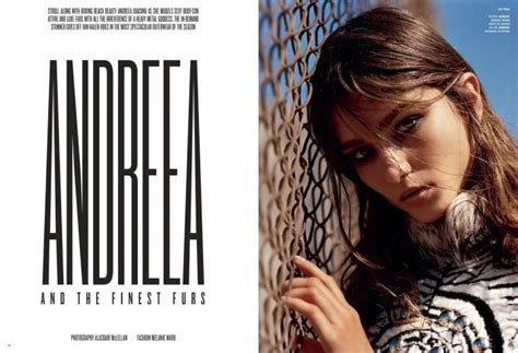 V Magazine Shows Andreea In Her Finest Furs V Magazine