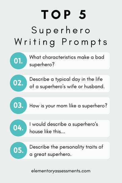 43 Fun Superhero Writing Prompts