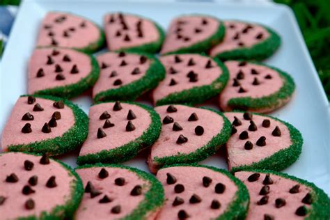 K Bakes Watermelon Cookies