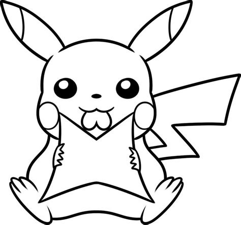 Dibujos para colorear pikachu