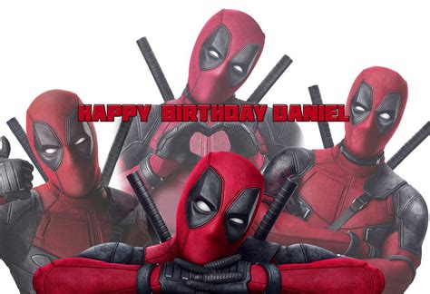 Deadpool Personalized Poster Personalized Posters Happy Birthday