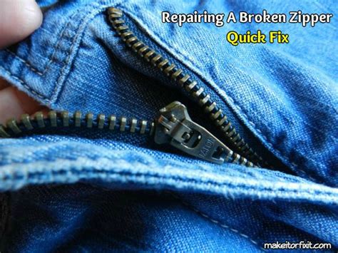 If you need to, use a small wire brush to scrub the zipper. How To Quickly Fix A Broken Zipper