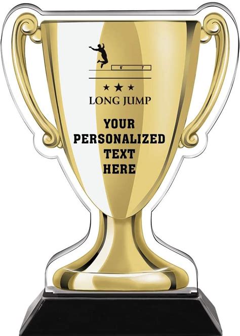 Buy Crown Awards 7 Long Jump Gold Cup Trophies Custom Long Jump