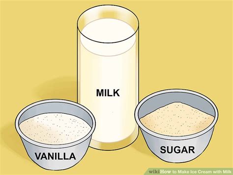 If it's too hard, you'll have to add too much milk to thin it out, and that will throw off the ice your freezer probably keeps ice cream at about zero degrees fahrenheit, so let it sit out at room temperature for a few minutes to soften up. 3 Ways to Make Ice Cream with Milk - wikiHow