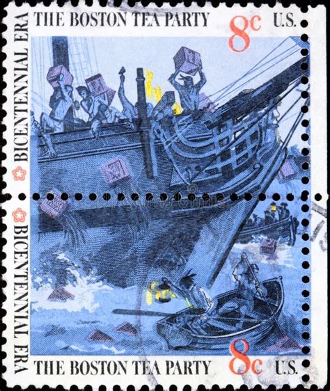 Boston Tea Party. Stamp issued to honor the Bicentennial , #ad, #Party