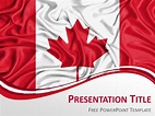 Canada Flag PowerPoint Template - PresentationGO.com