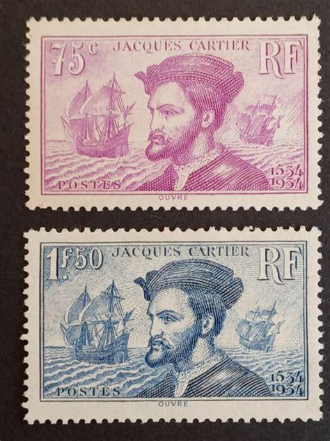 france 1934 no 296 297 mint ‘jacques cartier catawiki