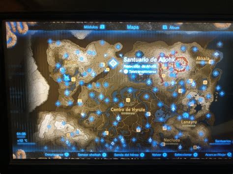 Mapa Santuarios Zelda Breath Of The Wild Mapas Zelda Santuario