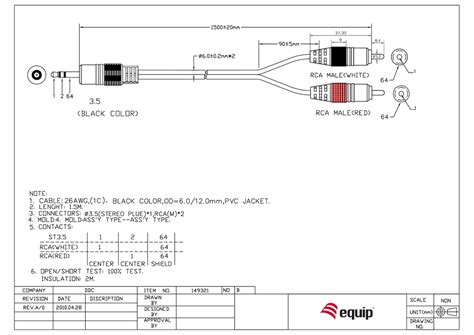 35 Mm To Rca Wiring Diagram 3 5mm Stereo Male To Dual Rca Male